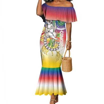 Comoros Mermaid Dress Mongoose Lemur With Ylang Ylang
