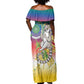 Comoros Off Shoulder Maxi Dress Mongoose Lemur With Ylang Ylang