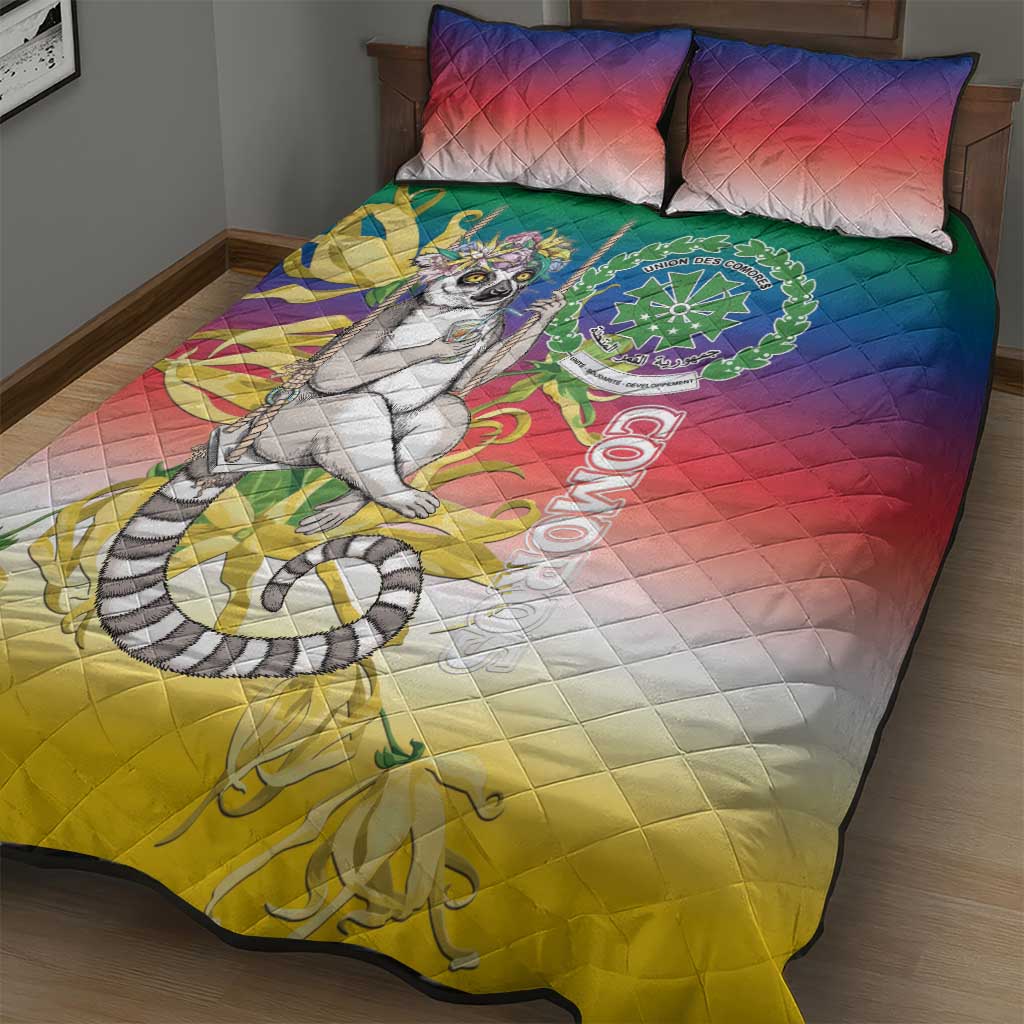 Comoros Quilt Bed Set Mongoose Lemur With Ylang Ylang