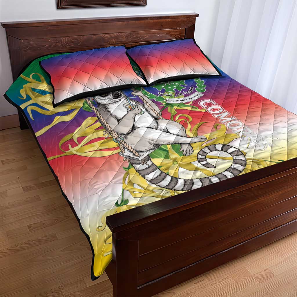 Comoros Quilt Bed Set Mongoose Lemur With Ylang Ylang