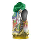 Comoros Sleeveless Hoodie Mongoose Lemur With Ylang Ylang - African Pride