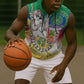 Comoros Sleeveless Zip Hoodie Mongoose Lemur With Ylang Ylang - African Pride