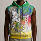 Comoros Sleeveless Zip Hoodie Mongoose Lemur With Ylang Ylang - African Pride