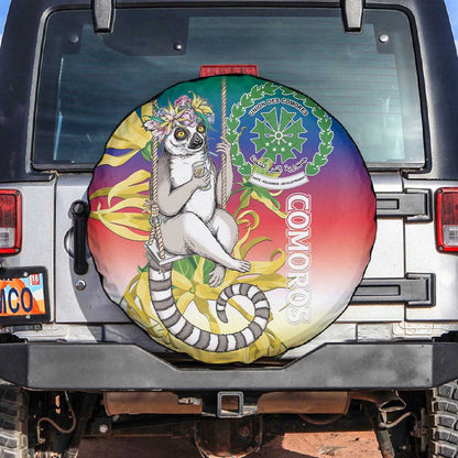 Comoros Spare Tire Cover Mongoose Lemur With Ylang Ylang