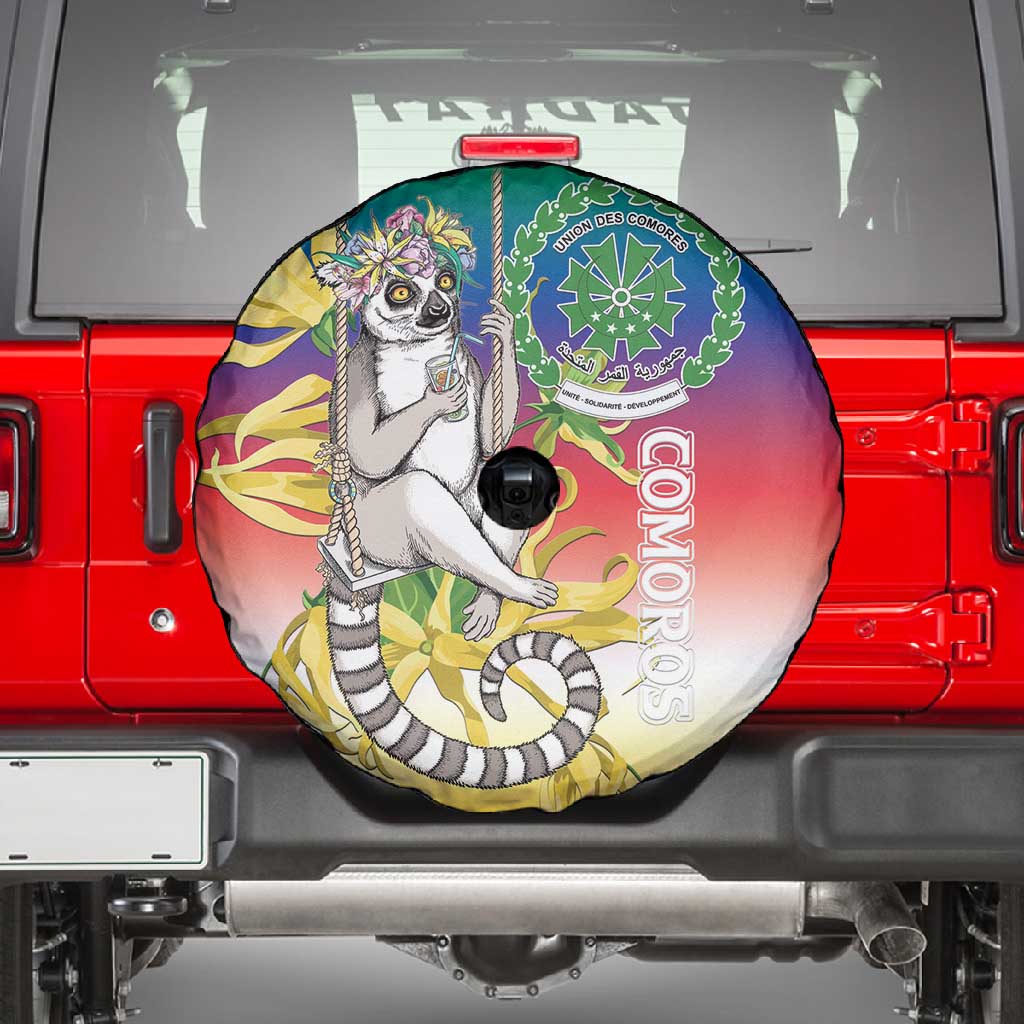 Comoros Spare Tire Cover Mongoose Lemur With Ylang Ylang