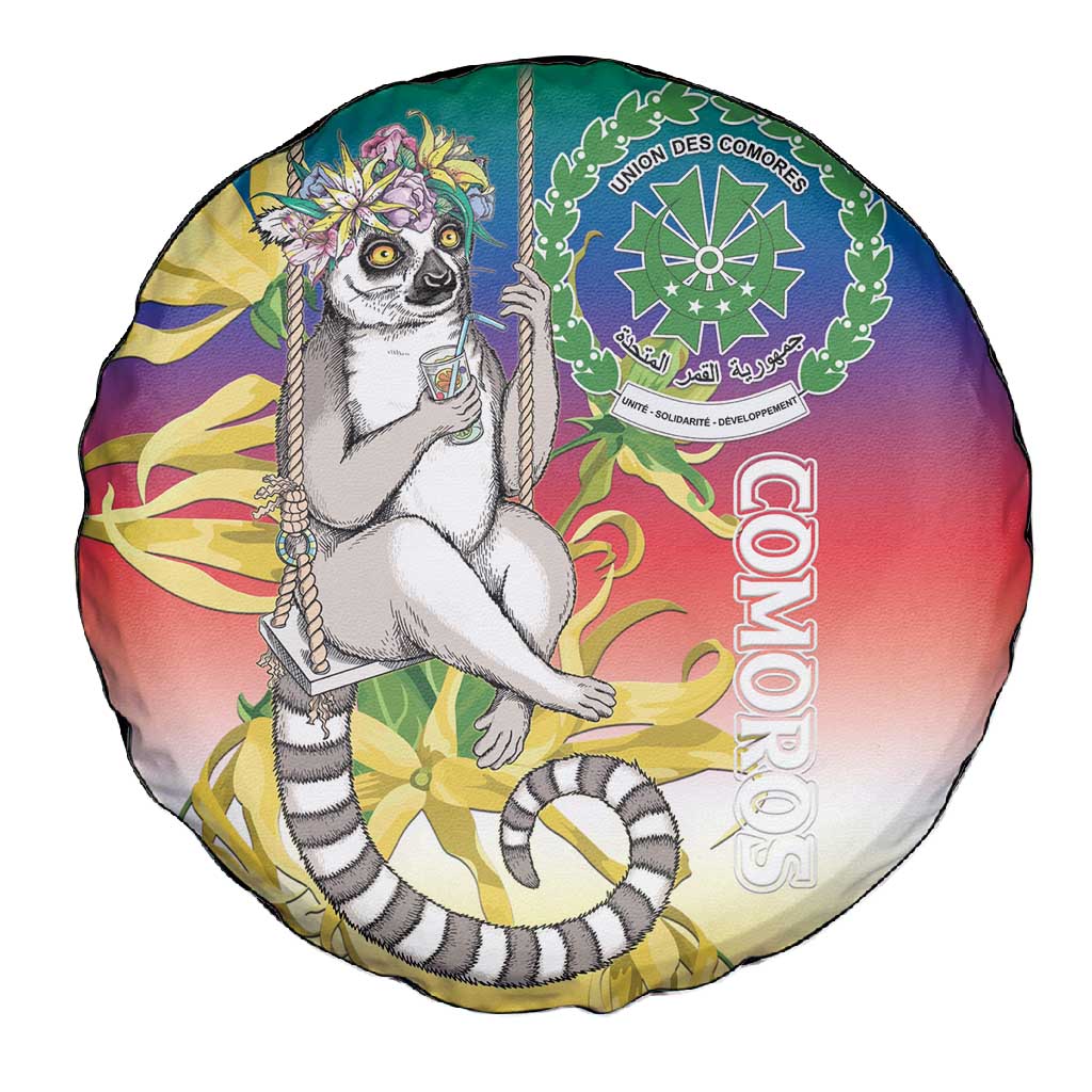 Comoros Spare Tire Cover Mongoose Lemur With Ylang Ylang