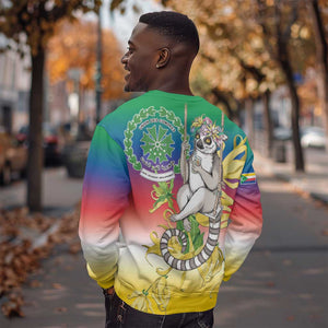 Comoros Sweatshirt Mongoose Lemur With Ylang Ylang