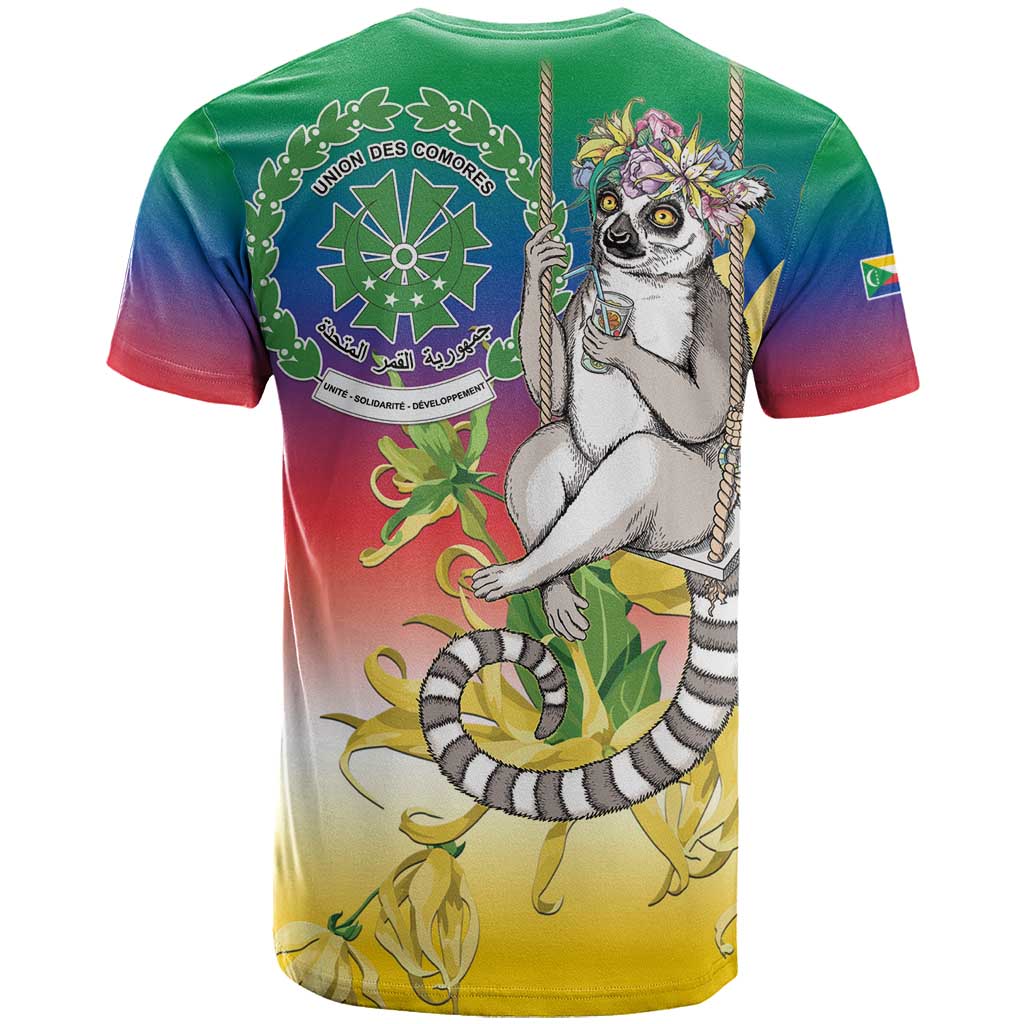 Comoros T shirt Mongoose Lemur With Ylang Ylang