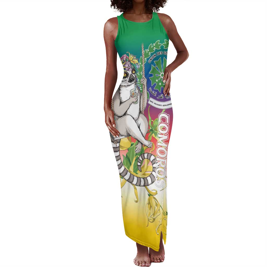 Comoros Tank Maxi Dress Mongoose Lemur With Ylang Ylang