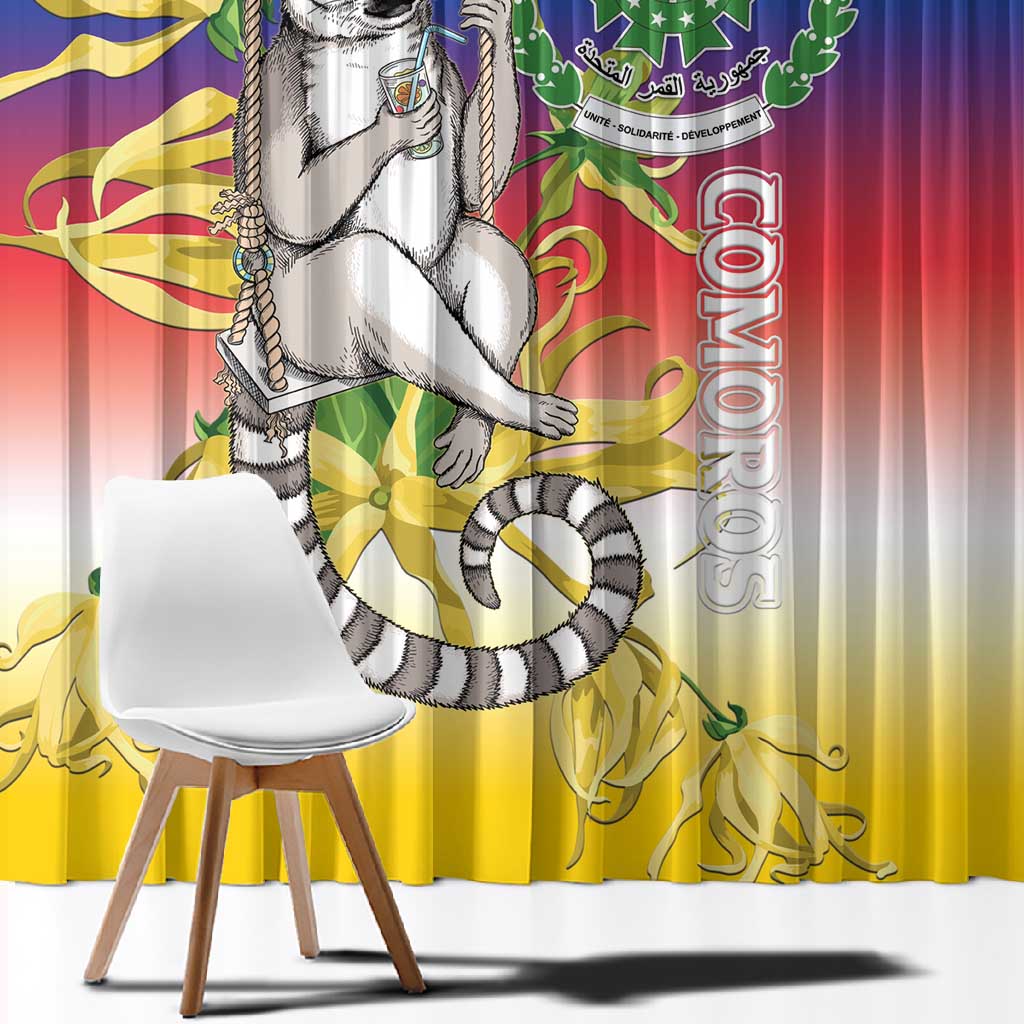 Comoros Window Curtain Mongoose Lemur With Ylang Ylang