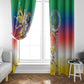 Comoros Window Curtain Mongoose Lemur With Ylang Ylang