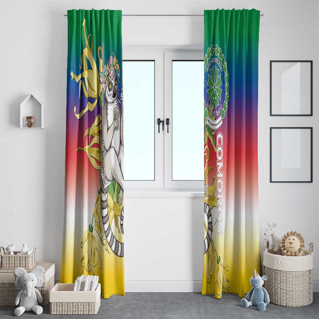 Comoros Window Curtain Mongoose Lemur With Ylang Ylang