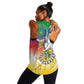 Comoros Women Racerback Tank Mongoose Lemur With Ylang Ylang