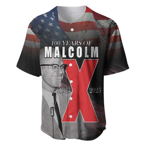 100 Years of Malcolm X Baseball Jersey His Legacy for Black