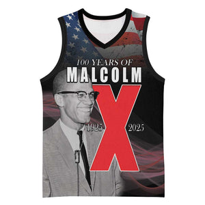 100 Years of Malcolm X Basketball Jersey His Legacy for Black LT15
