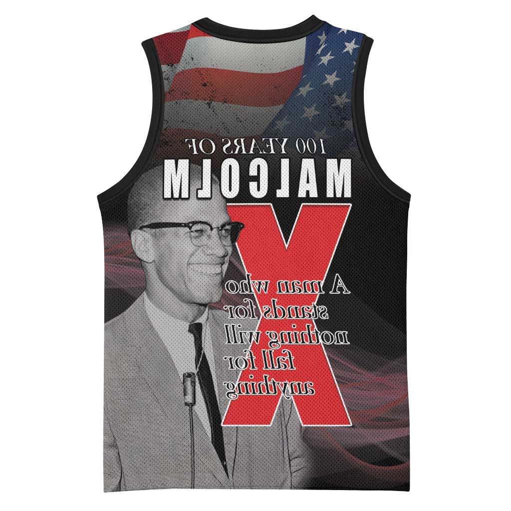 100 Years of Malcolm X Basketball Jersey His Legacy for Black - African Pride