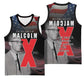 100 Years of Malcolm X Basketball Jersey His Legacy for Black - African Pride