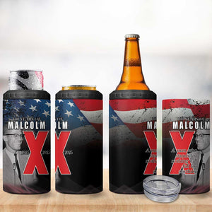 100 Years of Malcolm X 4 in 1 Can Cooler Tumbler His Legacy for Black