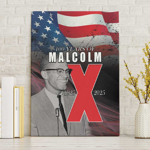 100 Years of Malcolm X Canvas Wall Art His Legacy for Black