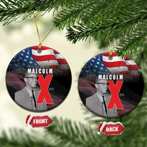 100 Years of Malcolm X Ceramic Ornament His Legacy for Black - African Pride