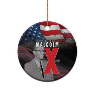 100 Years of Malcolm X Ceramic Ornament His Legacy for Black - African Pride