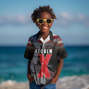 100 Years of Malcolm X Kid Hawaiian Shirt His Legacy for Black