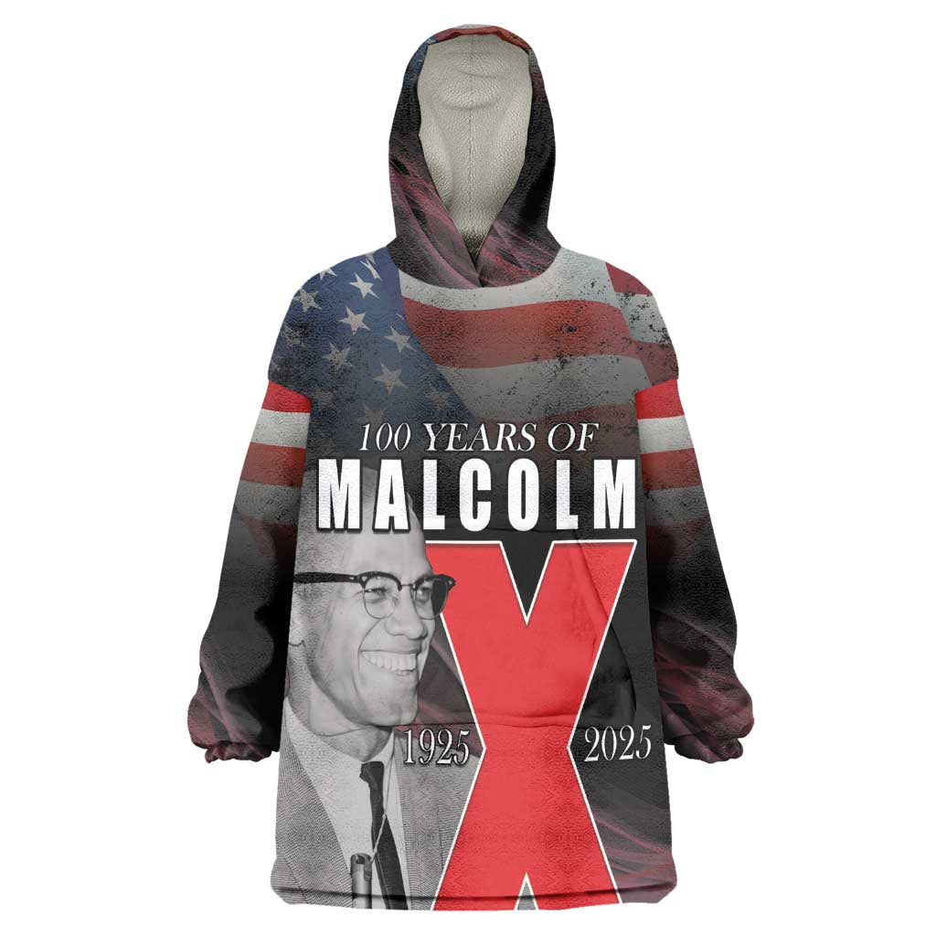 100 Years of Malcolm X Kid Wearable Blanket Hoodie His Legacy for Black