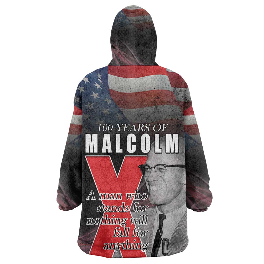 100 Years of Malcolm X Kid Wearable Blanket Hoodie His Legacy for Black