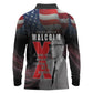 100 Years of Malcolm X Long Sleeve Polo Shirt His Legacy for Black