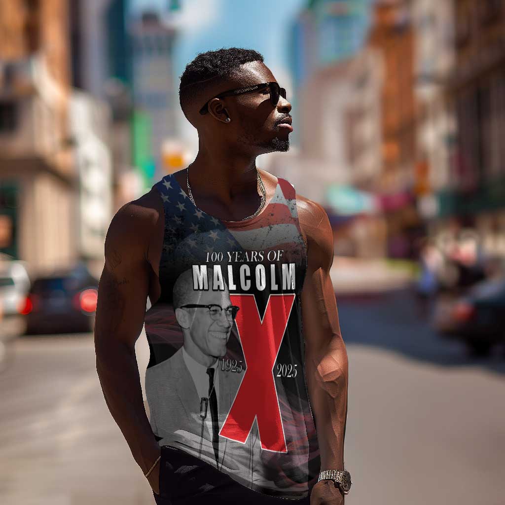 100 Years of Malcolm X Men Tank Top His Legacy for Black