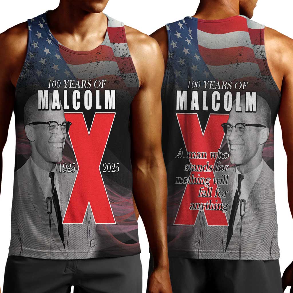 100 Years of Malcolm X Men Tank Top His Legacy for Black