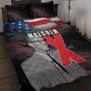 100 Years of Malcolm X Quilt Bed Set His Legacy for Black