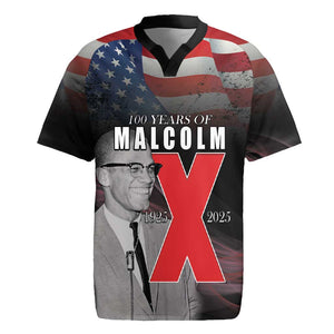 100 Years of Malcolm X Rugby Jersey His Legacy for Black
