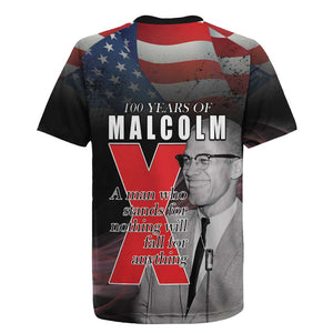 100 Years of Malcolm X Rugby Jersey His Legacy for Black