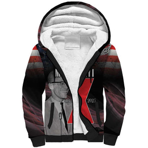 100 Years of Malcolm X Sherpa Hoodie His Legacy for Black