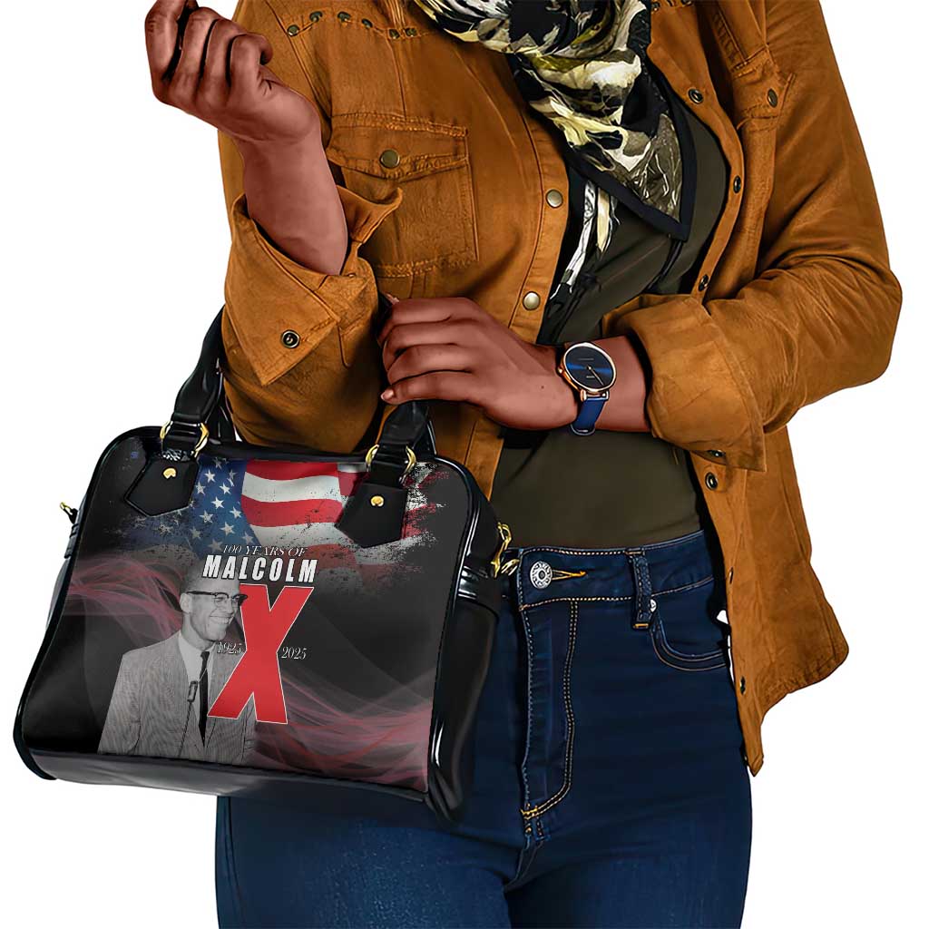100 Years of Malcolm X Shoulder Handbag His Legacy for Black