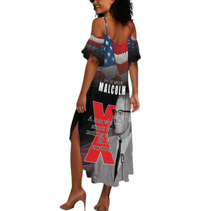 100 Years of Malcolm X Summer Maxi Dress His Legacy for Black