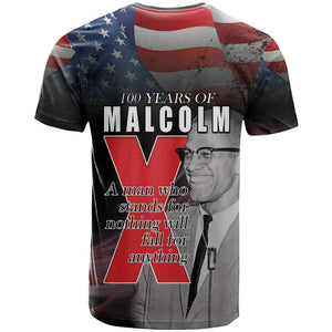 100 Years of Malcolm X T shirt His Legacy for Black