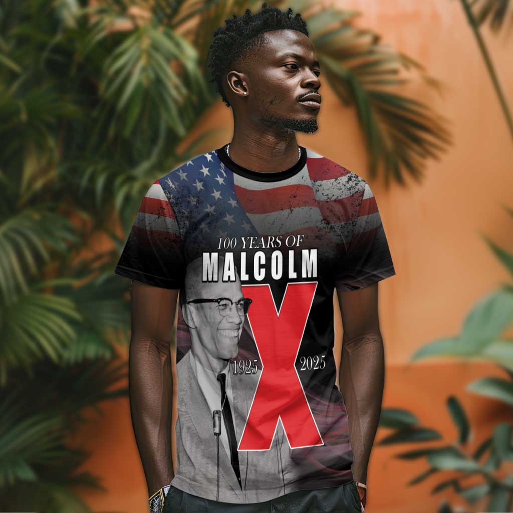100 Years of Malcolm X T shirt His Legacy for Black