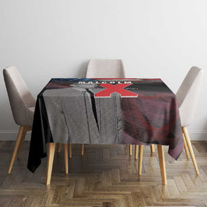 100 Years of Malcolm X Tablecloth His Legacy for Black