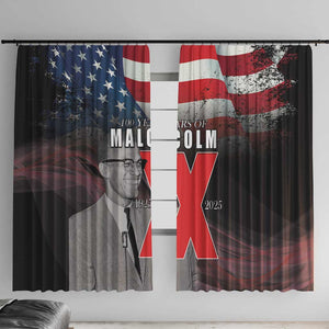 100 Years of Malcolm X Window Curtain His Legacy for Black
