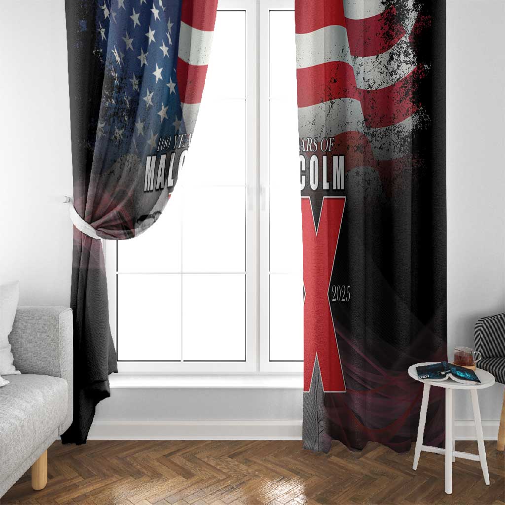 100 Years of Malcolm X Window Curtain His Legacy for Black