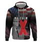 100 Years of Malcolm X Zip Hoodie His Legacy for Black