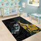 New Zealand vs South Africa Rugby Area Rug Maori - African Pattern