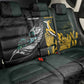 New Zealand vs South Africa Rugby Back Car Seat Cover Maori - African Pattern