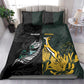 New Zealand vs South Africa Rugby Bedding Set Maori - African Pattern