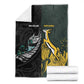 New Zealand vs South Africa Rugby Blanket Maori - African Pattern