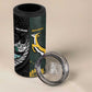 New Zealand vs South Africa Rugby Custom 4 in 1 Can Cooler Tumbler Maori - African Pattern