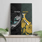 New Zealand vs South Africa Rugby Canvas Wall Art Maori - African Pattern