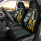 New Zealand vs South Africa Rugby Car Seat Cover Maori - African Pattern